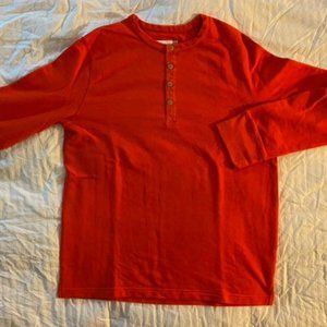 Cozy Orange Henley